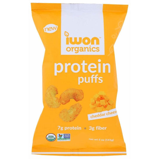IWON Protein Puffs Large Cheddar Cheese 142 g-Case of 12
