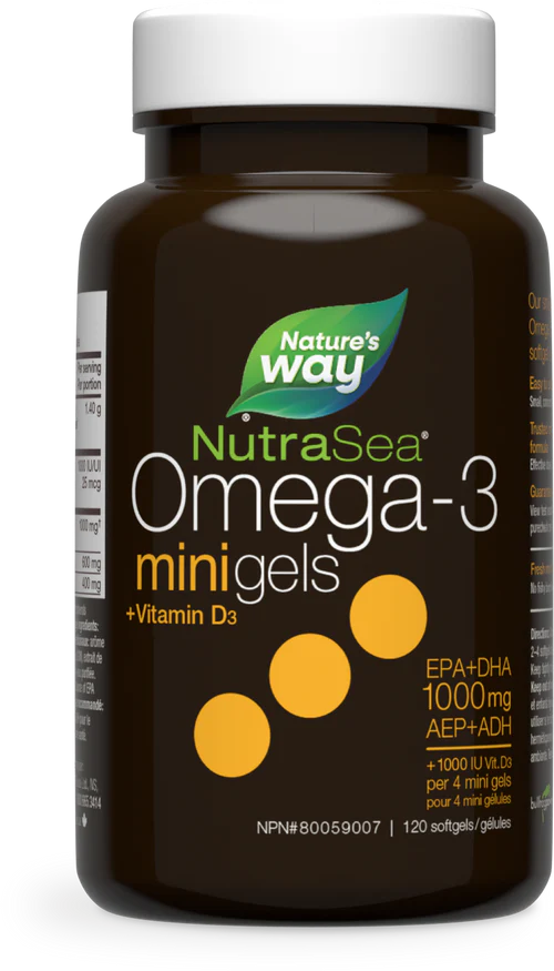 Nature's Way - NutraSea+D Mini Gels / (Fresh Mint) - 120 count