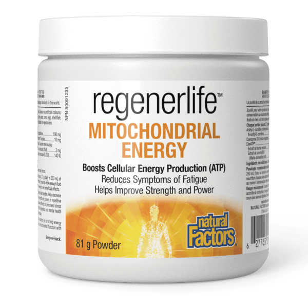 Natural Factors Mitochondrial Energy, Regenerlife 81gpwd