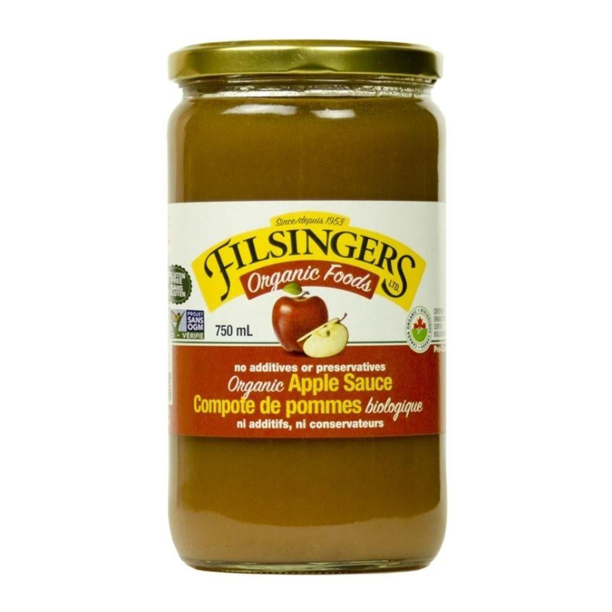 FILSINGER'S    Org Apple Sauce 750mL