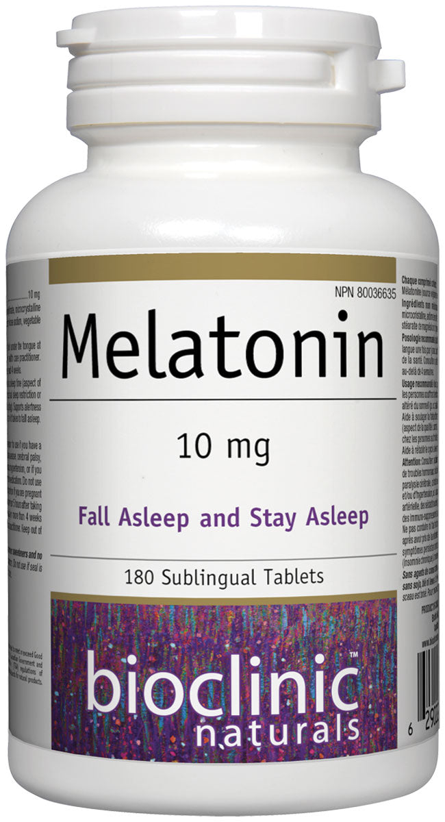 BioClinic   Melatonin · 10 mg   180 Sublingual Tablet