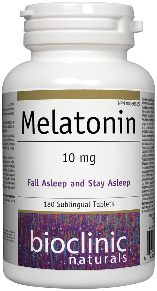 BioClinic   Melatonin · 10 mg   180 Sublingual Tablet
