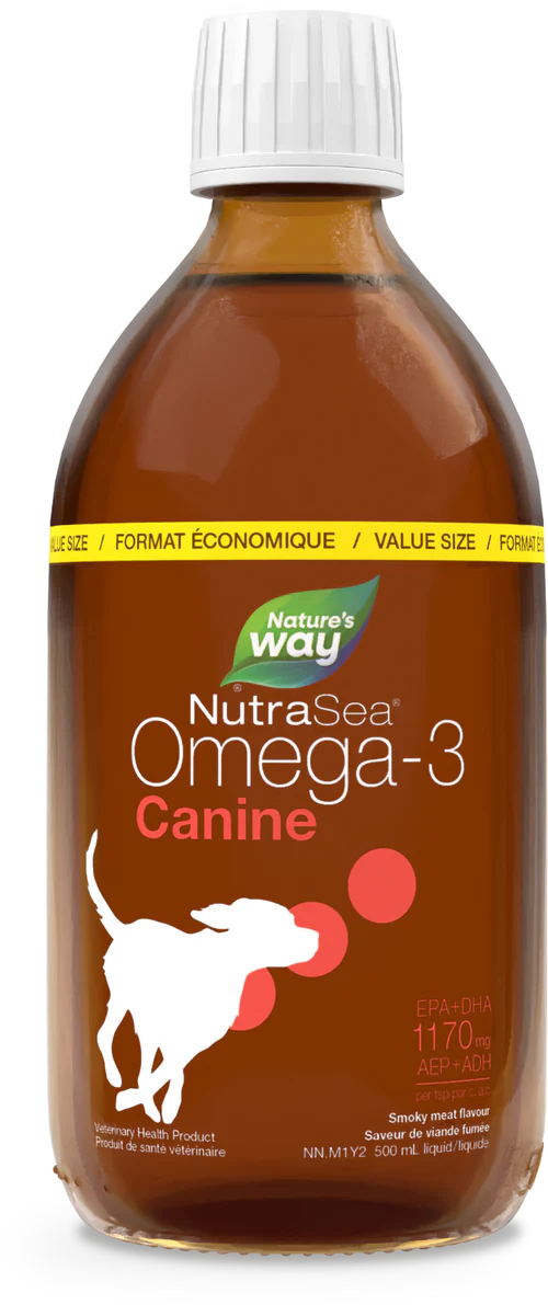 Nature's Way - Baie Run CanineOmega3 / (Smokey Meat) - 500 ml