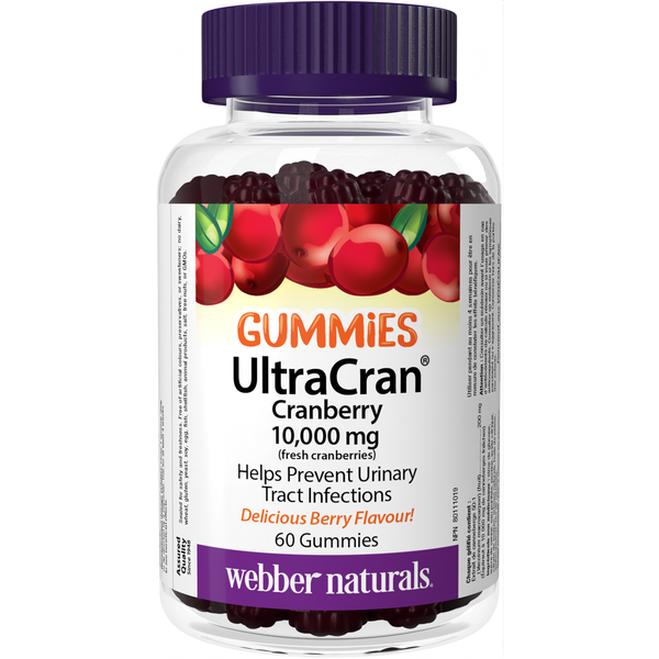 Webber Naturals - UltraCran® Cranberry 10,000 mg - 60 Gummies