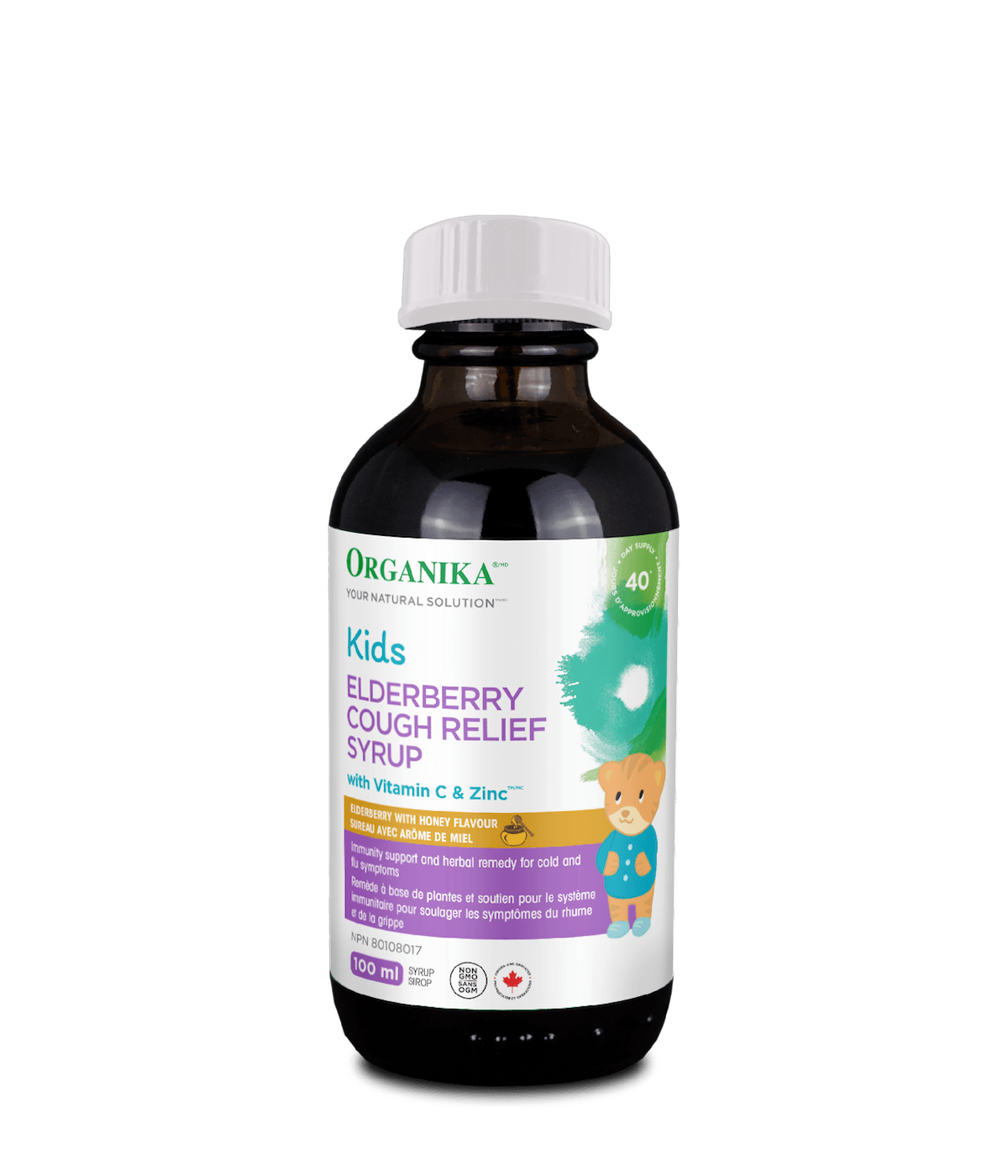 Organika   KIDS ELDERBERRY COUGH RELIEF SYRUP 100ML