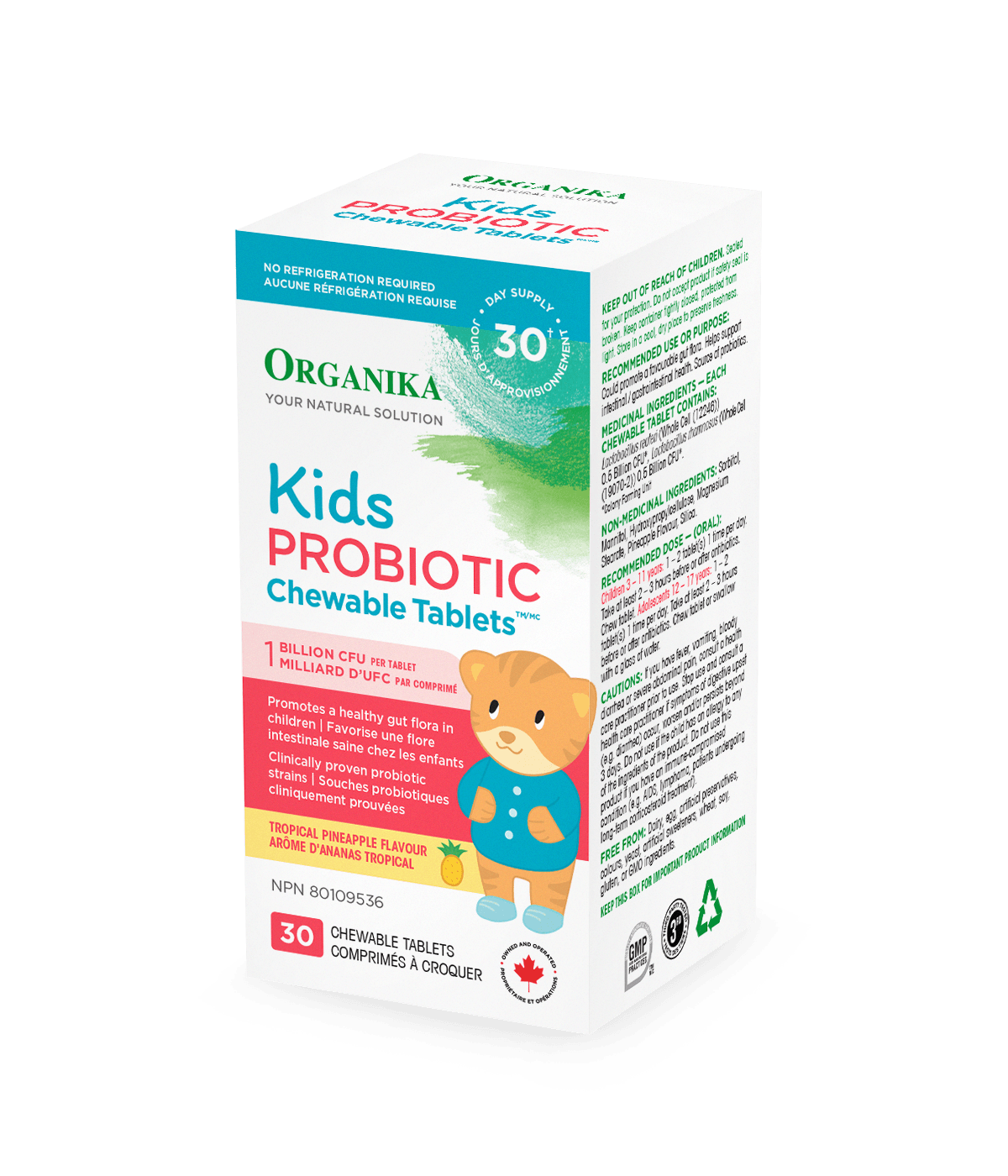 Organika   KIDS PROBIOTIC CHEWABLE 30TAB