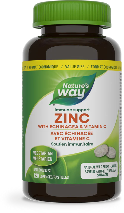Nature's Way - Zinc with Echinacea & Vitamin C - 120 Lozenges