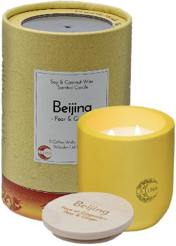 LA LUNA    Soy & Coconut Candles    LA LUNA    Soy & Coconut Candles    Beijing Pear Ginger Candle 300g