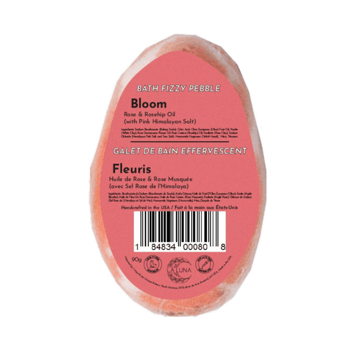 LA LUNA    Bath Fizzy Pebbles    LA LUNA    Bath Fizzy Pebbles    Bloom Rose & Rosehip oil 90g*6
