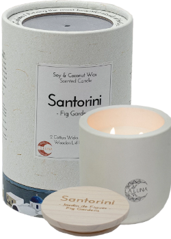 LA LUNA    Soy & Coconut Candles    LA LUNA    Soy & Coconut Candles    Santorini Fig Garden Candle 300g