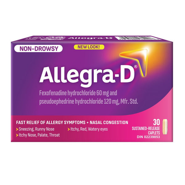 ALLEGRA D CPLT 60-120MG BLST 3X10 CAPLET