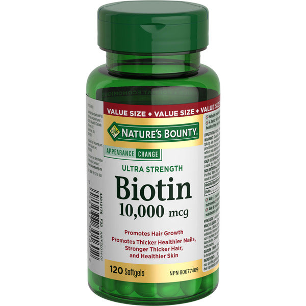 NATURE'S BOUNTY BIOTIN 10000MCG TB 120 TABLET