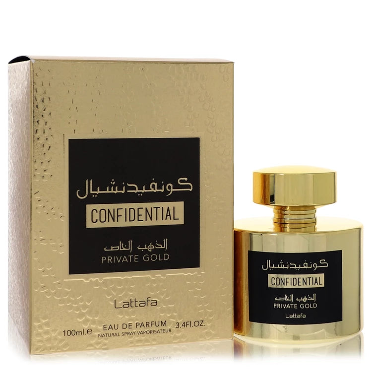 Lattafa    Men    Lattafa Confidential Private Gold    100 ml Eau De Parfum Spray (Unisex)