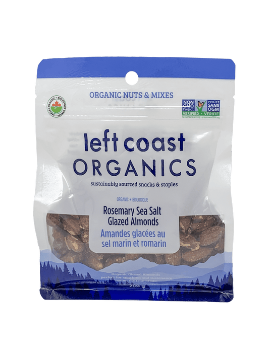 LEFT COAST   Organic Rosemary Sea Salt Glazed Almonds   200g