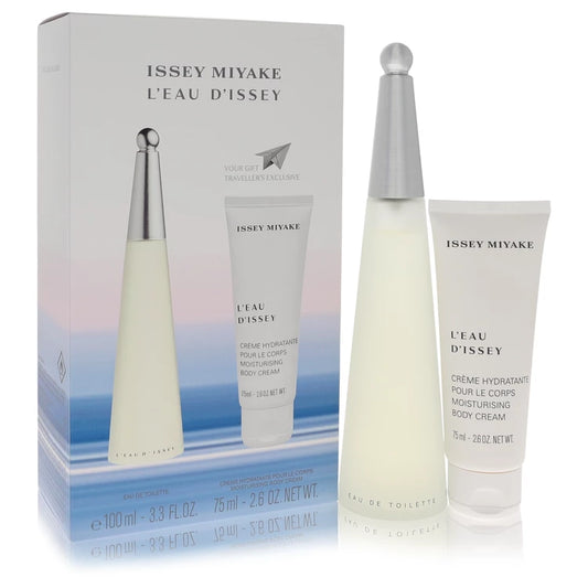 Issey Miyake    Women    L'eau D'issey (issey Miyake)    -- Gift Set - 3.3 oz Eau DeToilette Spray + 2.6 oz Body Cream