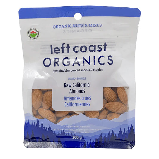 LEFT COAST   Organic Raw California Almonds   200g