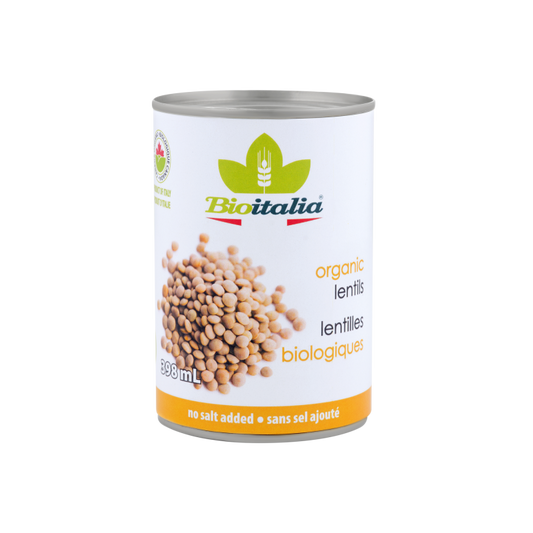 BIOITALIA CANNED -   Lentils, Organic (Italy) (can)    398ml