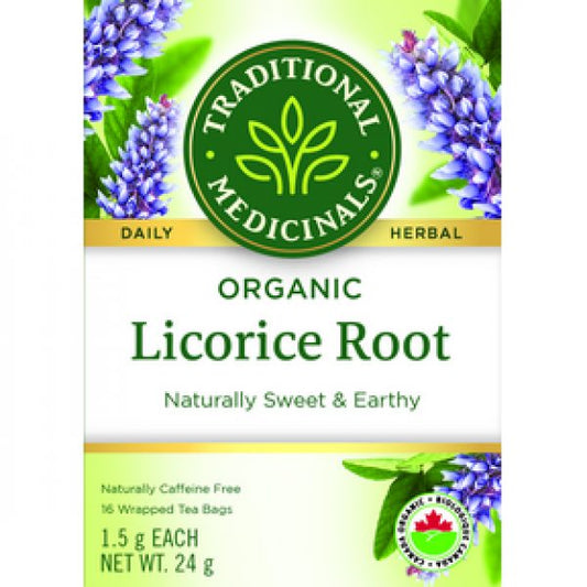 TRADITIONAL MEDICINALS    Herbal Teas    TRADITIONAL MEDICINALS    Herbal Teas    Org Licorice Root 16bg