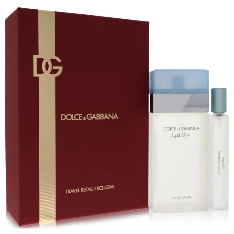 Dolce & Gabbana    Women    Light Blue    -- Gift Set - 3.4 oz Eau De Toilette Spray + .33 oz EDT Spray Travel Exclusive