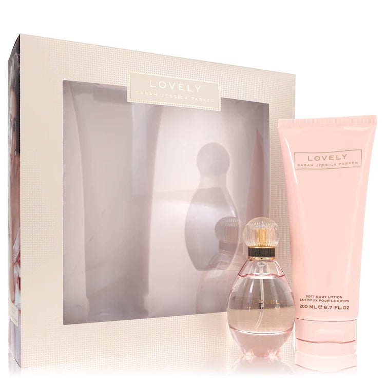 Sarah Jessica Parker    Women    Lovely    -- Gift Set - 1.7 oz Eau De Parfum Spray + 6.7 oz Body Lotion