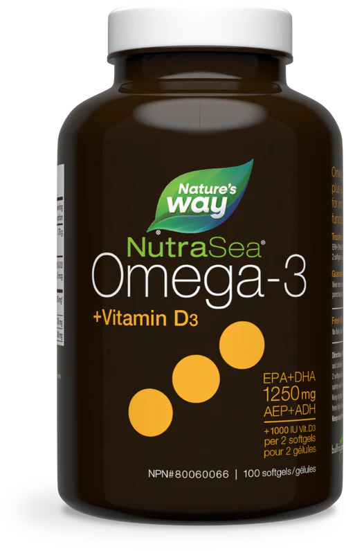 Nature's Way - NutraSea+D Softgels / (Fresh Mint) - 100 count