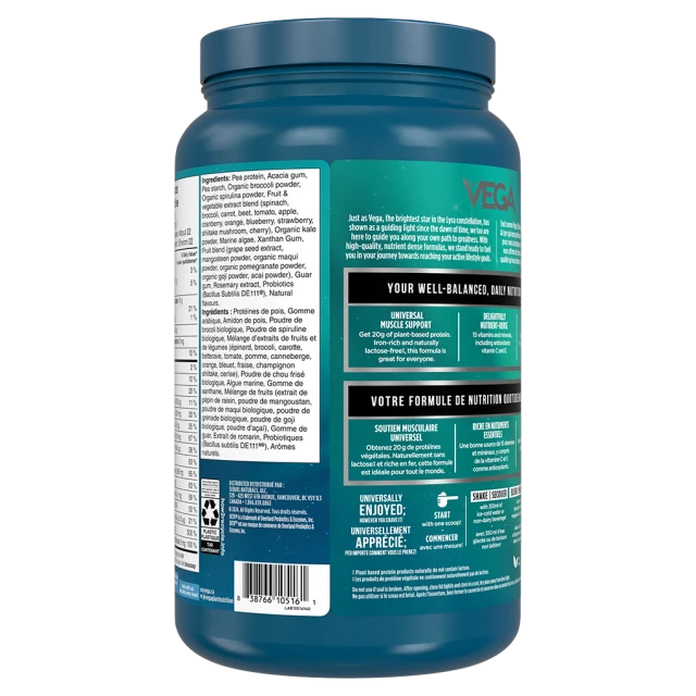 Vega One All In One Shake - Natural Unsweetened Stevia Free (860g)