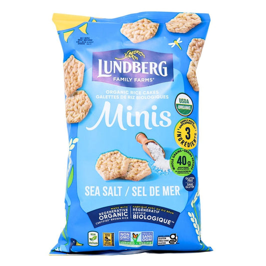 Lundberg Family Farms   Organic Sea Salt Rice Cake Minis 142G