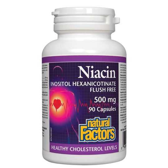 Natural Factors   Niacin Inositol Hexanicotinate 500 mg   90 capscaps
