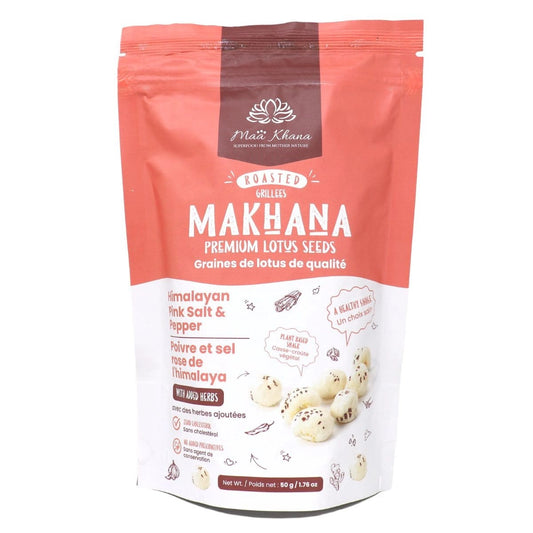 Maa Khana-MaaKhana Lotus Seeds - Himalayan Pink Salt & Pepper 6x50g
