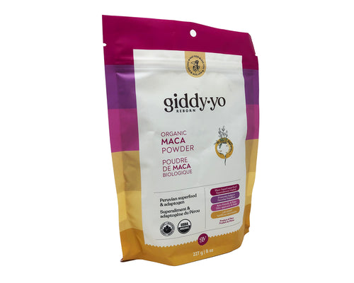 GIDDY-YO   Maca Powder, Yellow - Organic   8 oz /227 g