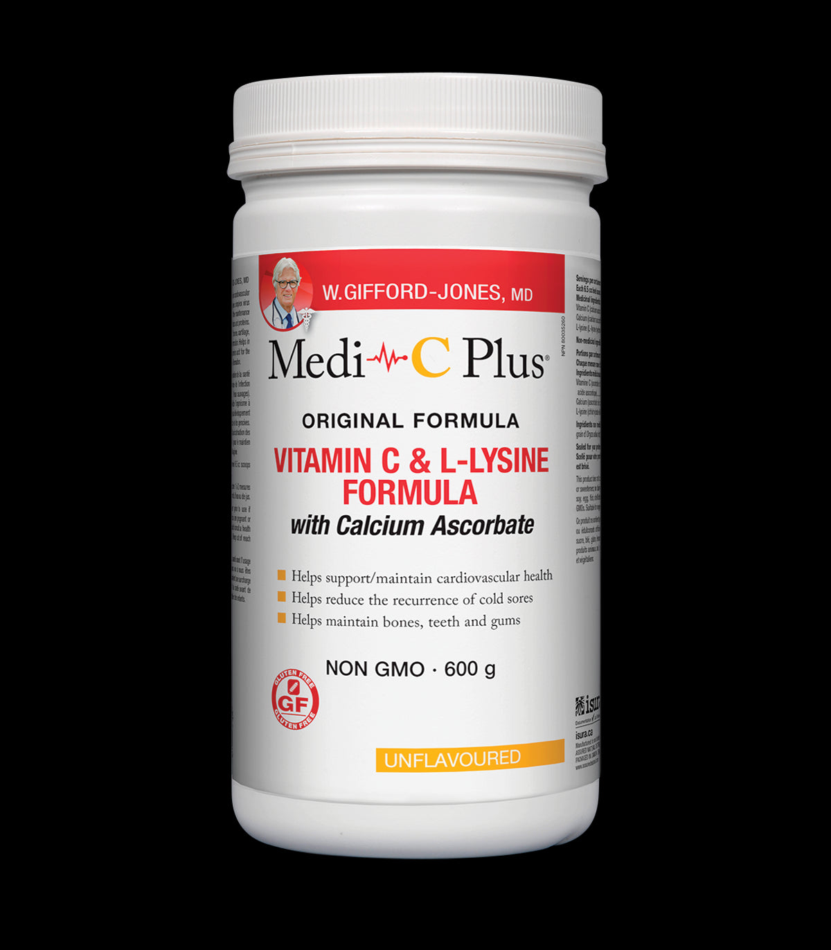 Medi~C Plus Unflavoured w/ Calcium Pwd 600g