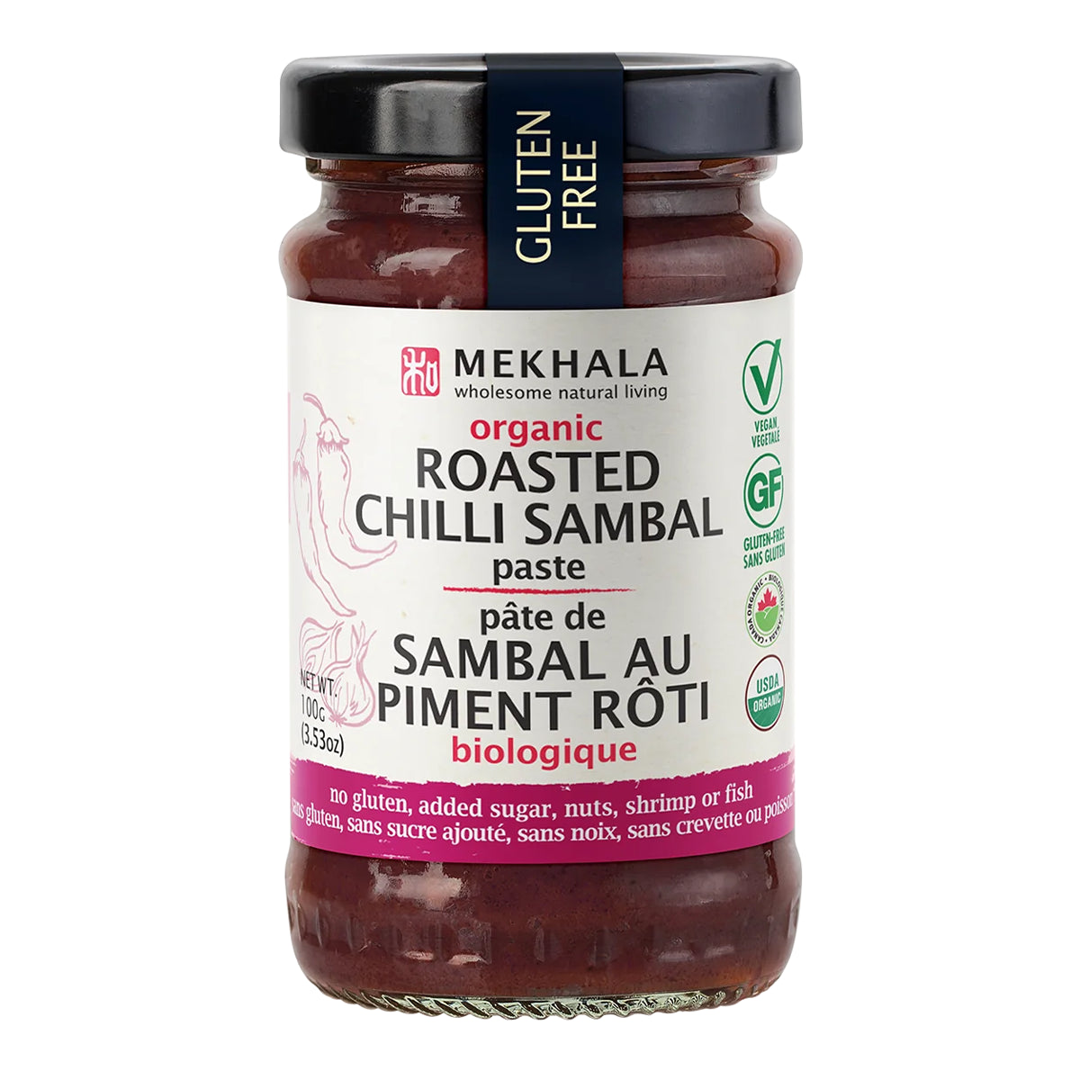 Mekhala_Mekhala Organic Roasted Chili Sambal Paste_100g