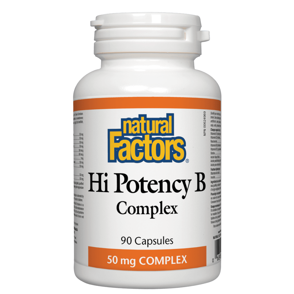 Natural Factors   Hi Potency B 50 mg Complex   90 capscaps