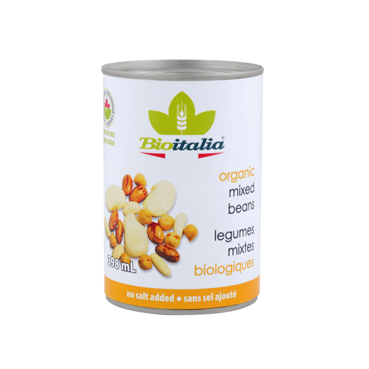 BIOITALIA CANNED -   Beans, Mixed, Organic    398ml
