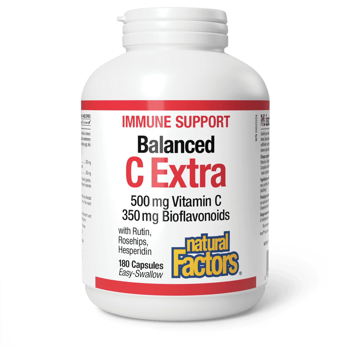 Natural Factors   Balanced C Extra 500 mg / 500 mg Bioflavonoids   180 tabstabs
