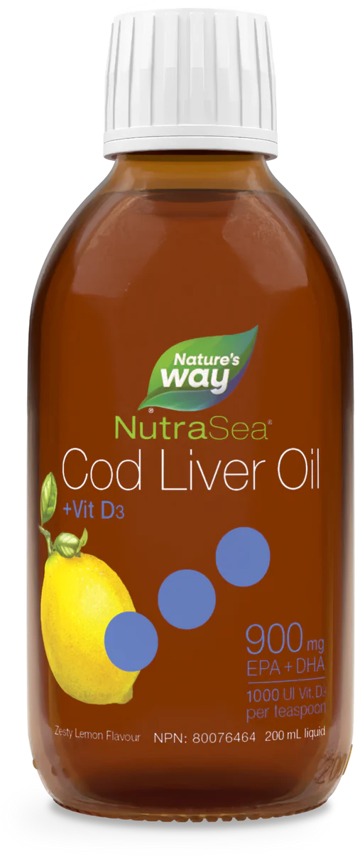 Nature's Way - NutraSea Cod Liver Oil / (Lemon) - 200 ml