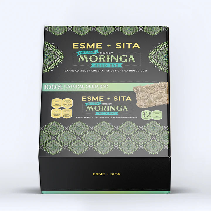 ESME+SITA    Organic Honey Moringa Seed Bar, 12/pk