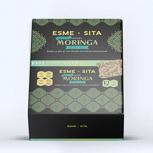 ESME+SITA    Organic Honey Moringa Seed Bar, 12/pk