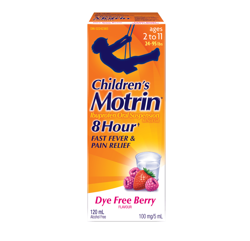 MOTRIN SUSP LIQ DYE FREE BERRY 120ML