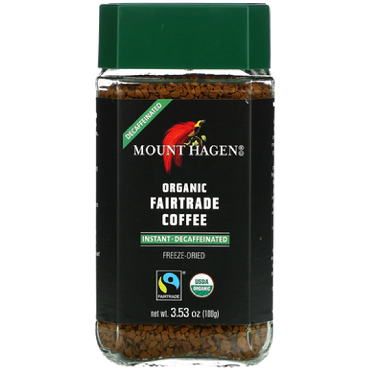 MOUNT HAGEN COFFEES - Instant Coffee, Decaffeinated, Organic    100g