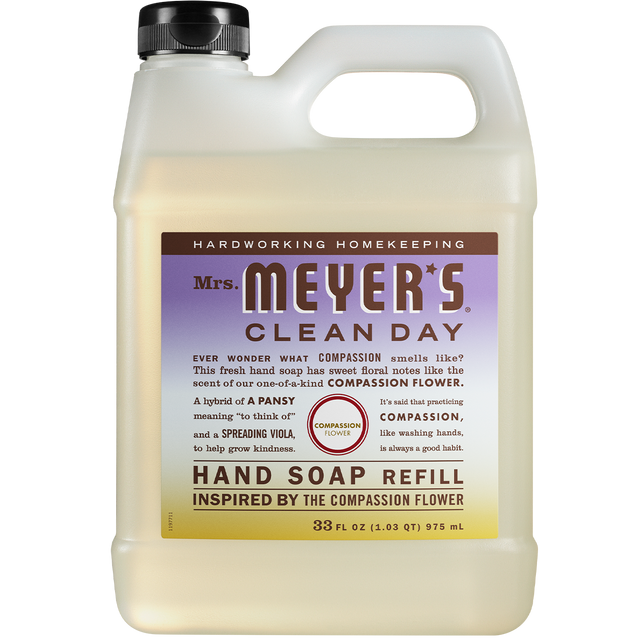 Mrs. Meyer's Clean Day   Hand Soap Refill - CompassionFlower 975ml
