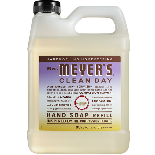 Mrs. Meyer's Clean Day   Hand Soap Refill - CompassionFlower 975ml