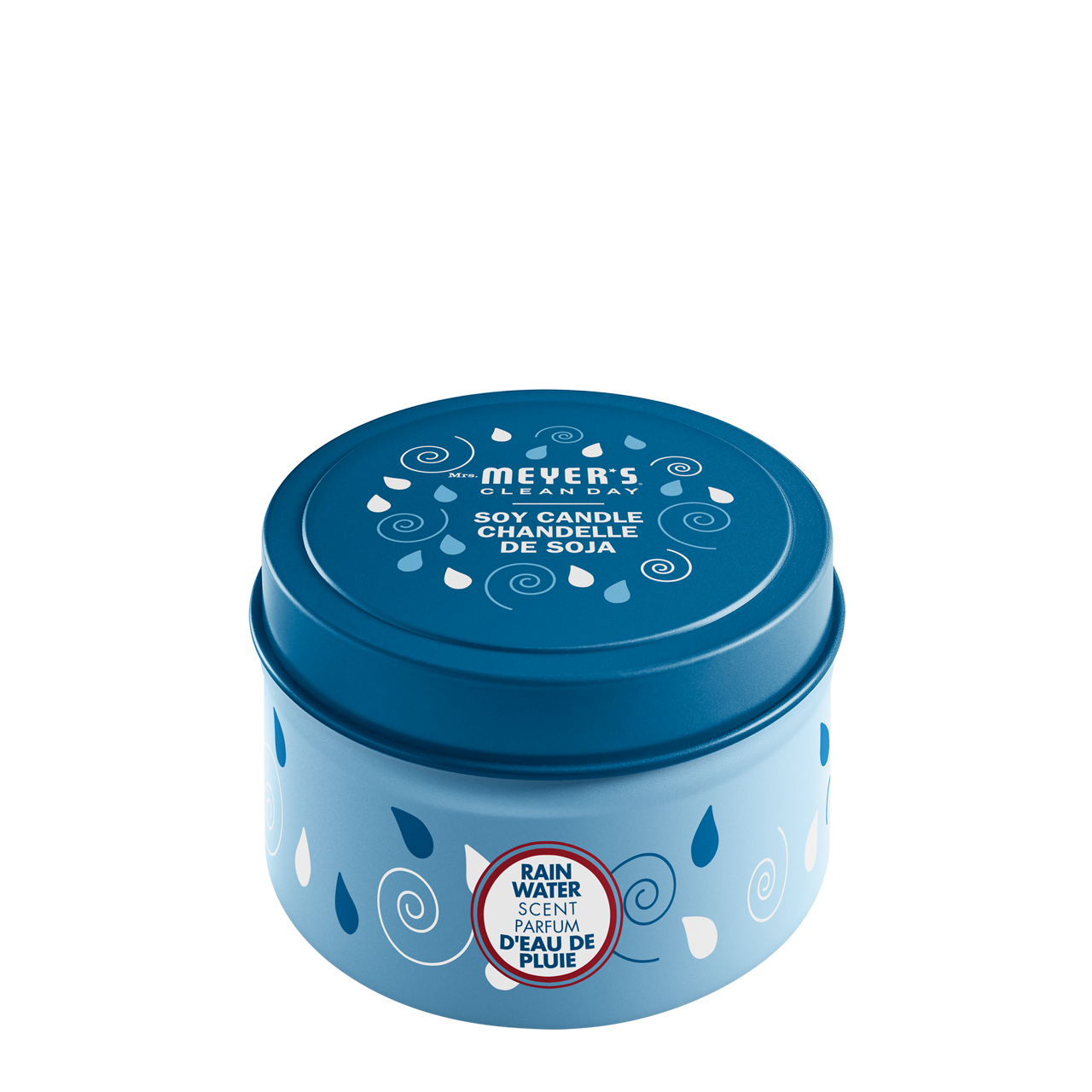 Mrs. Meyer's Clean Day   Tin Candle - Rain Water 82g