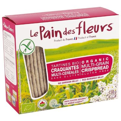 LE PAIN DES FLEURS - Crispbread, Multi-Grain, Organic (gluten free/NGM)    150g