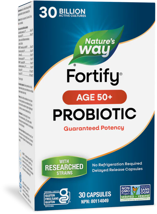 Nature's Way - Fortify® 30 Billion Age 50+ Probiotic - 30 Veg Caps