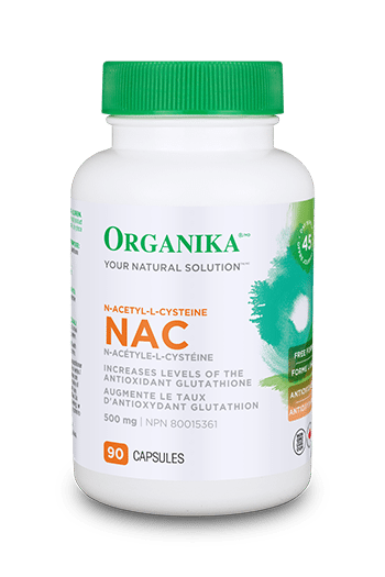 Organika   NAC N-ACETYL L-CYSTEINE 500MG 90CAP