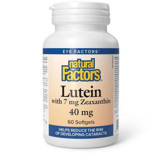 Natural Factors   Lutein 40 mg with 7 mg Zeaxanthin   60 sglssgls