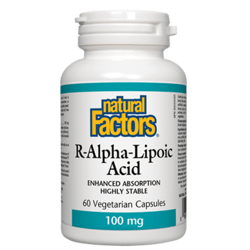 Natural Factors   R-Alpha-Lipoic Acid 100 mg   60 vcapsvcaps