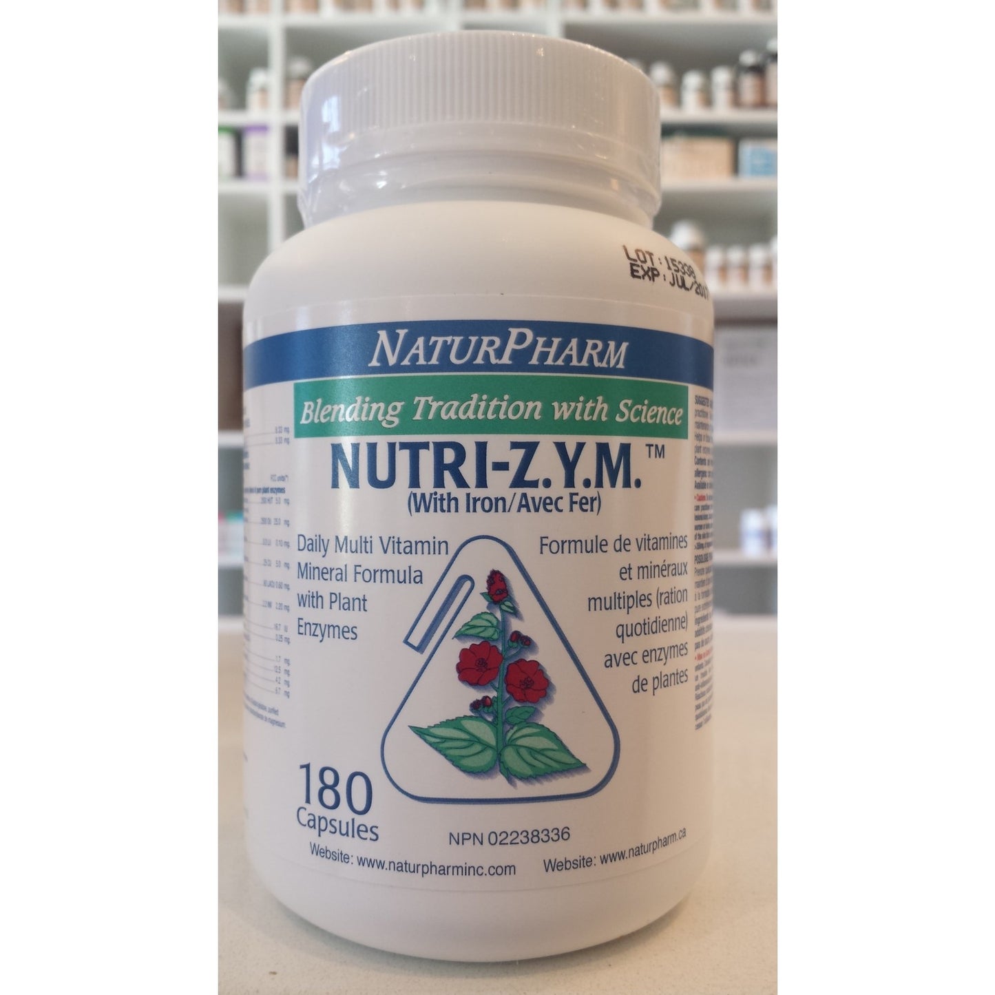NaturPharm - Nutri-zym With Iron 180caps