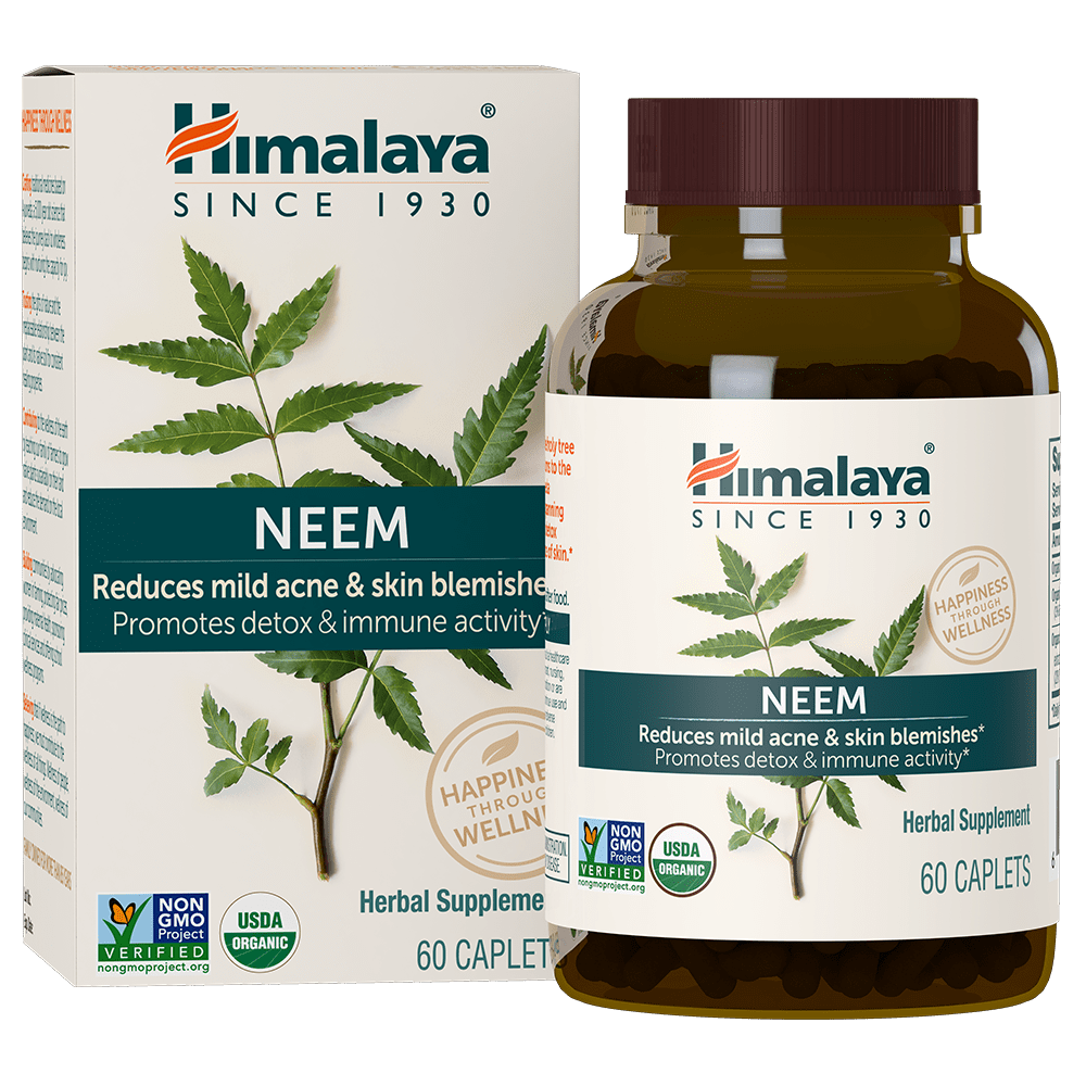Himalaya Wellness    Himalaya Herbs Neem (Bilingual)    Container Size: 60 Count    Each